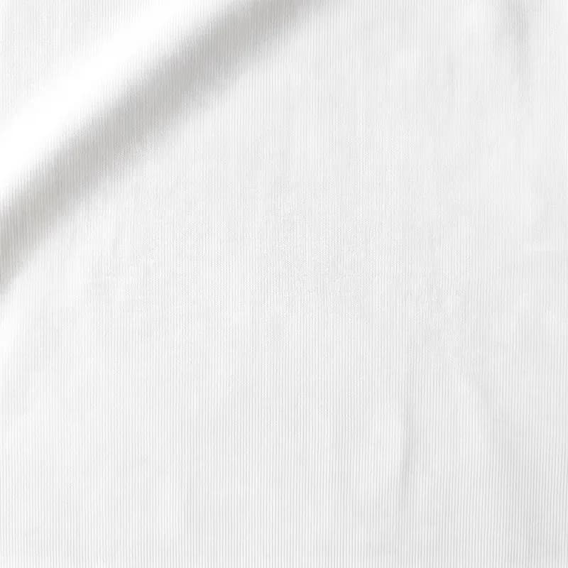Mar y Sol recycled polyester fabric, smooth knit, no stretch, close-up
